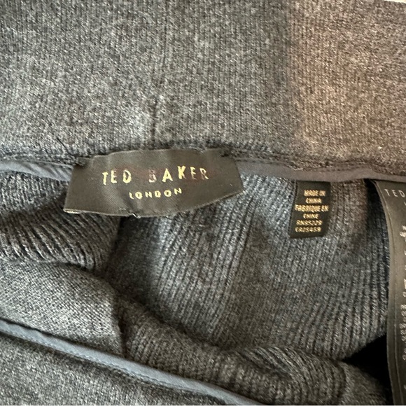 Ted Baker Luciiyy Drawstring Knit Joggers in Charcoal - Picture 5 of 8